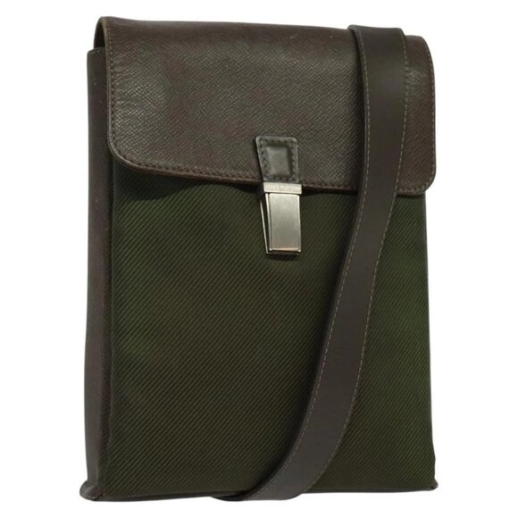 LOUIS VUITTON Taiga Saratov PM Shoulder Bag Grizzly M30898 LV Auth 133919 - Picture 1 of 16